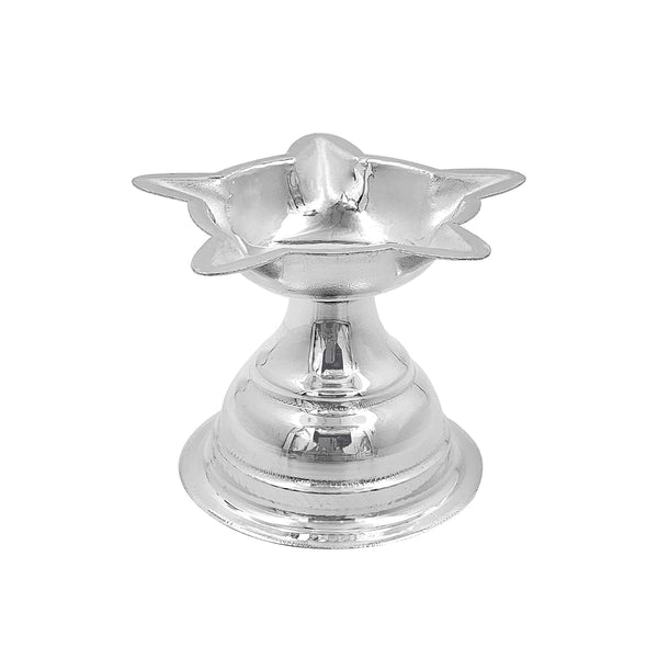 Pure Silver Diya with Star Shape (97 Purity)