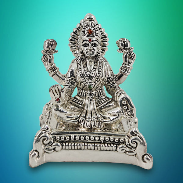 Pure Silver Lakshmi/Laxmiji BIS HALLMARKED Hollow Idol (999 Purity)(40 Grams)