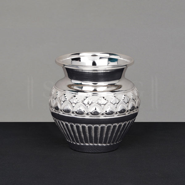 Pure Silver Designer Nakashi Kalash/Lota BIS HALLMARKED (925 Purity)