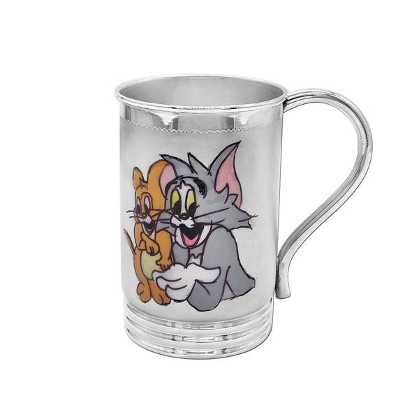 Pure Silver Kids/Toddler Mug with Handle (925 Purity) (103 Grams)