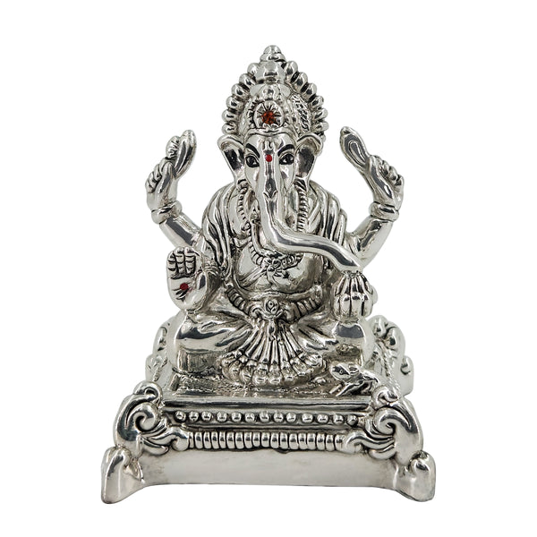 Pure Silver Ganpati Bappa/Ganeshji Idol (999 Purity)(40 Grams)