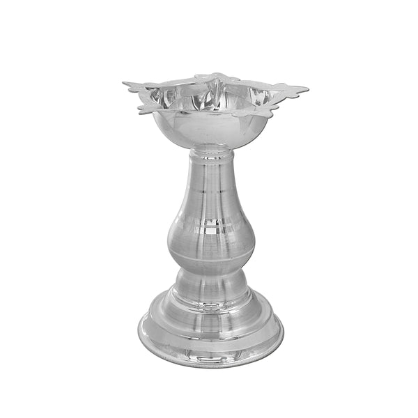 Pure Silver Diya/Samai with Beautiful & Unique Design (925 Purity)