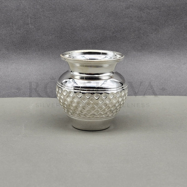Pure Silver Designer Nakashi Kalash/Lota BIS HALLMARKED (925 Purity)